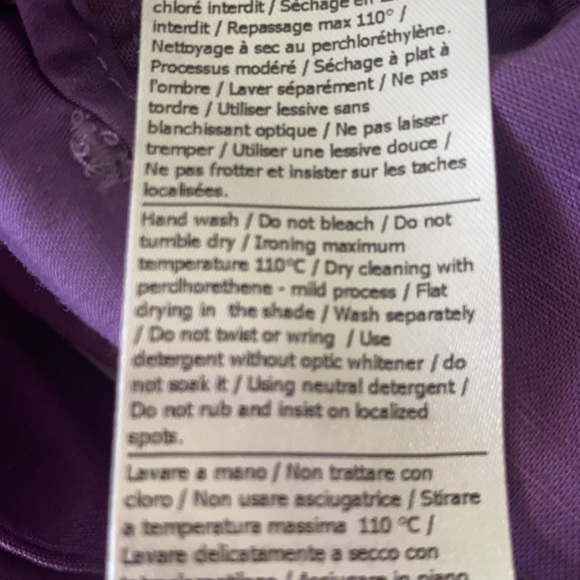 Stefanel Italy Pink Purple Tie Front Linen Pants with Sash - 12 - Picture 13 of 14